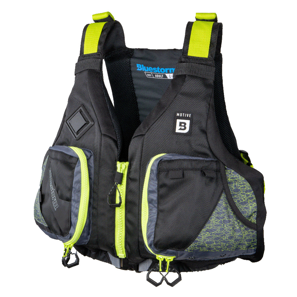 image for Bluestorm Motive Kayak Fishing Vest – Hi-Vis – S/M