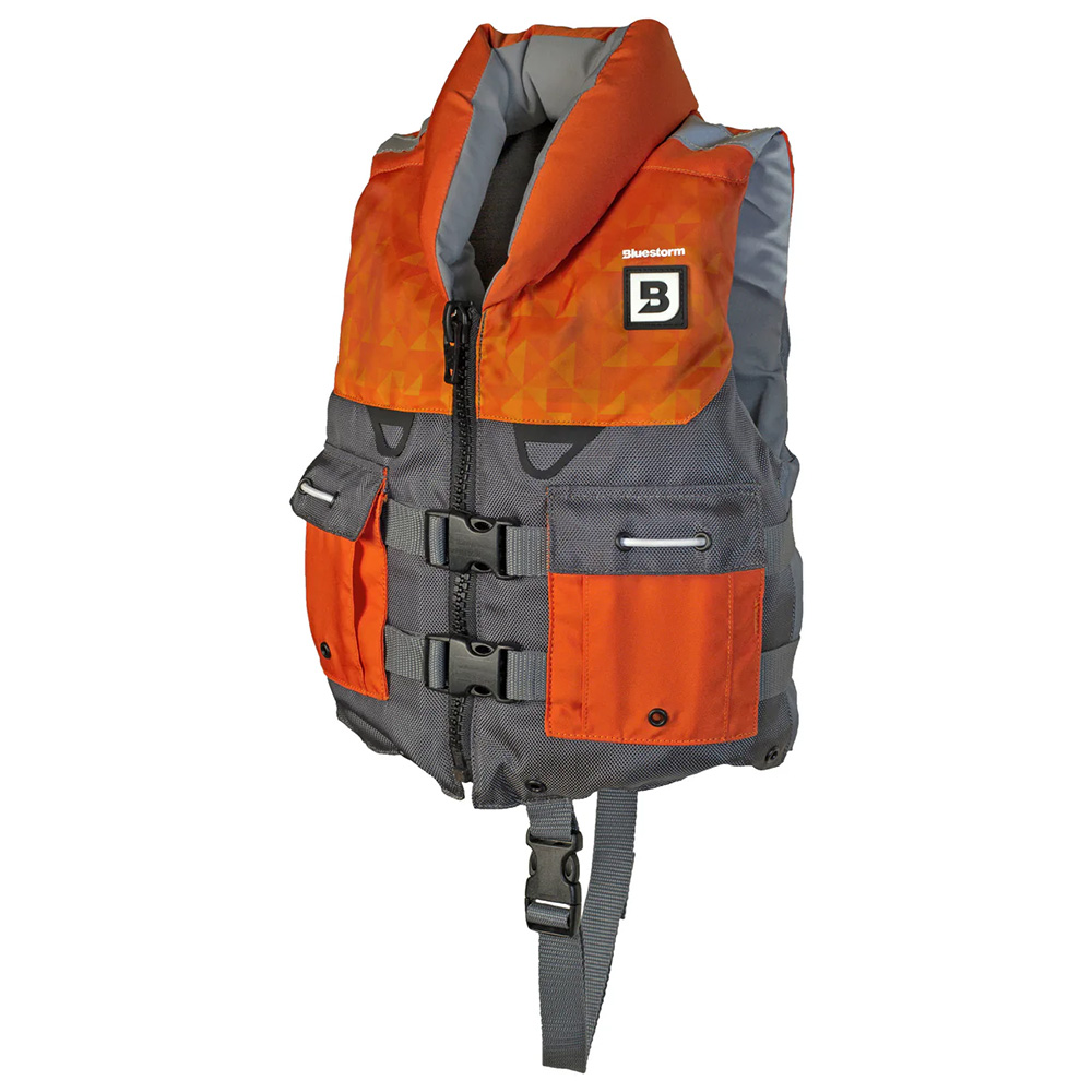image for Bluestorm Classic Child Fishing Life Jacket – Optic Orange