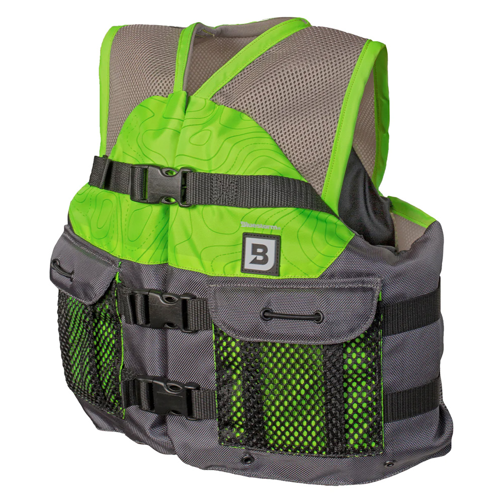 image for Bluestorm Sportsman Youth Mesh Fishing Life Jacket – Hi-Vis