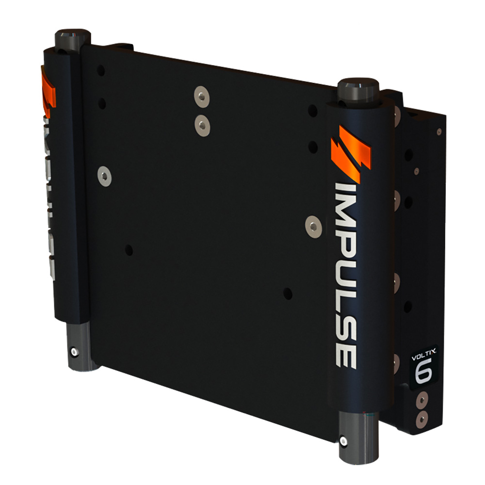 image for IMPULSE XL 6″ Set Back Electric Jack Plate w/Standard Control – Black Anodize