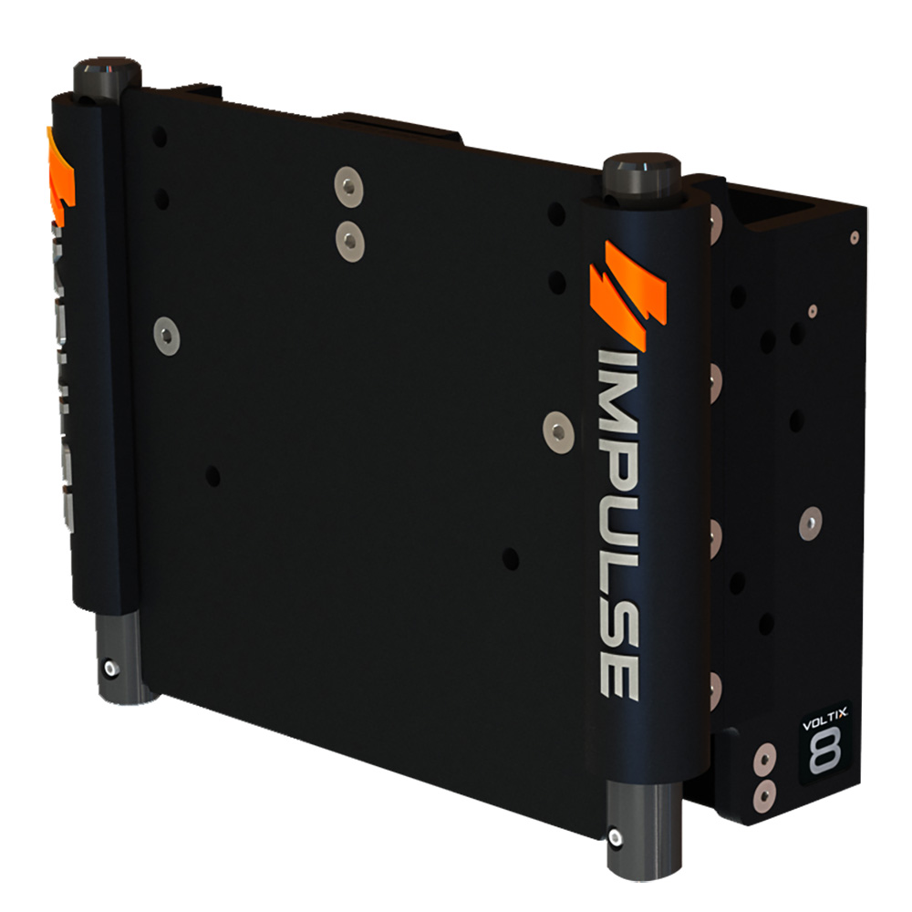 image for IMPULSE XL 8″ Set Back Electric Jack Plate w/Standard Control – Black Anodize