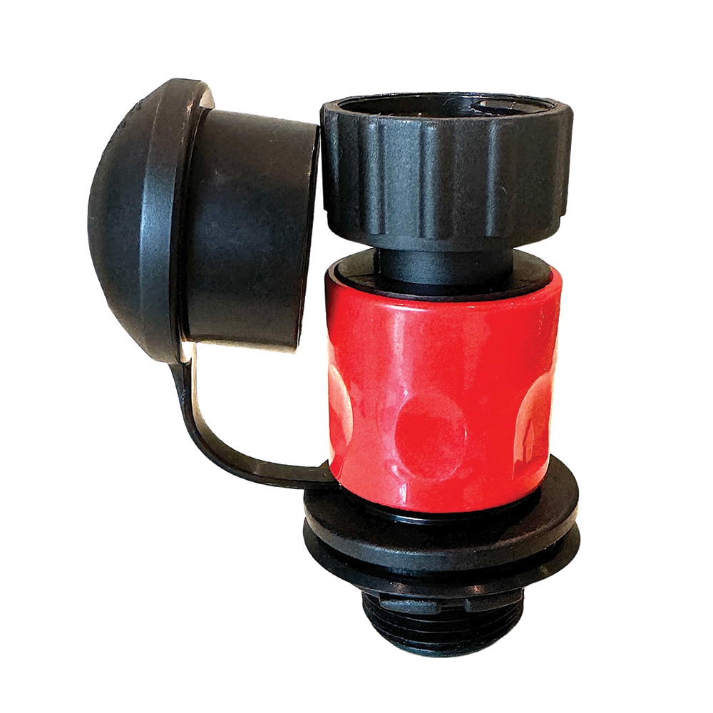 image for Flush-M Mercury Motors Flush Quick Release Port w/90° Elbow – Black