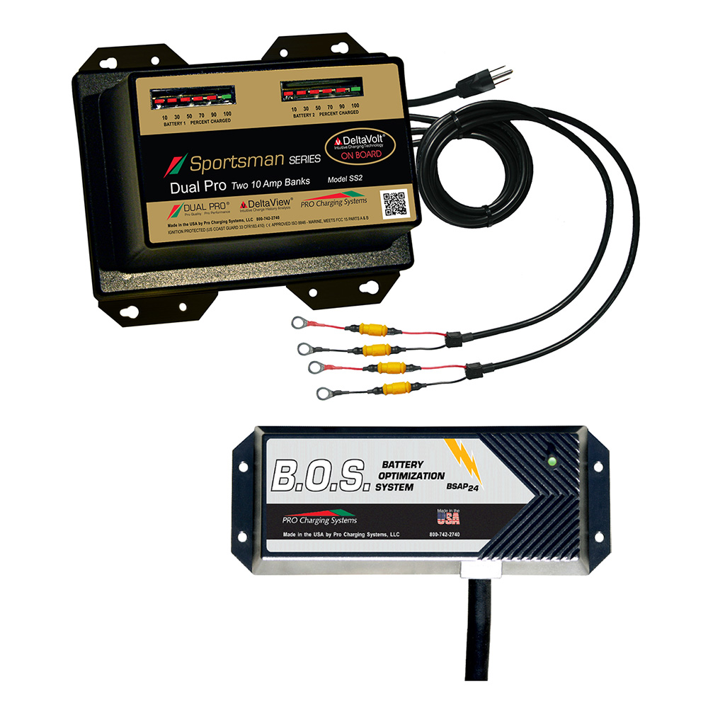 image for Dual Pro SS2 2 Bank Battery Charger w/2 Bank B.O.S.