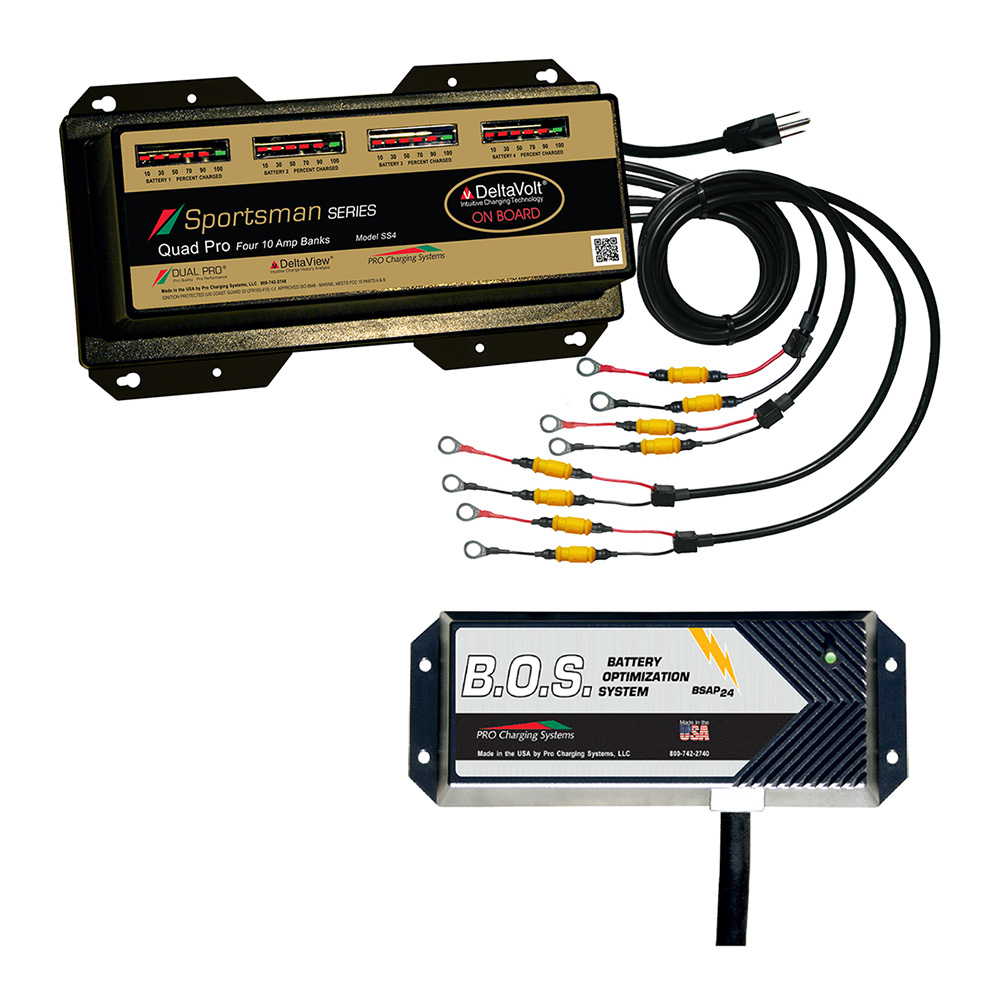 image for Dual Pro SS4 4 Bank Battery Charger w/2 Bank B.O.S.