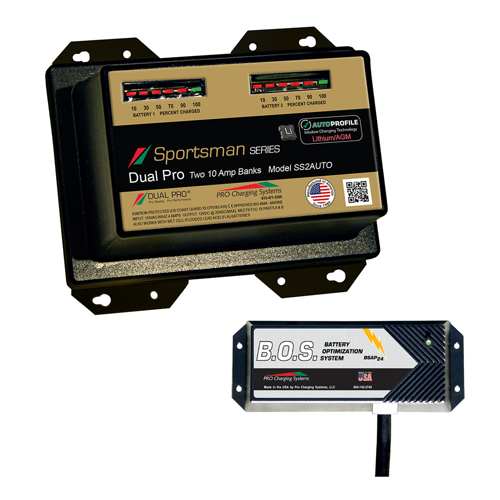image for Dual Pro SS2 Auto 2 Bank Battery Charger w/2 Bank B.O.S.