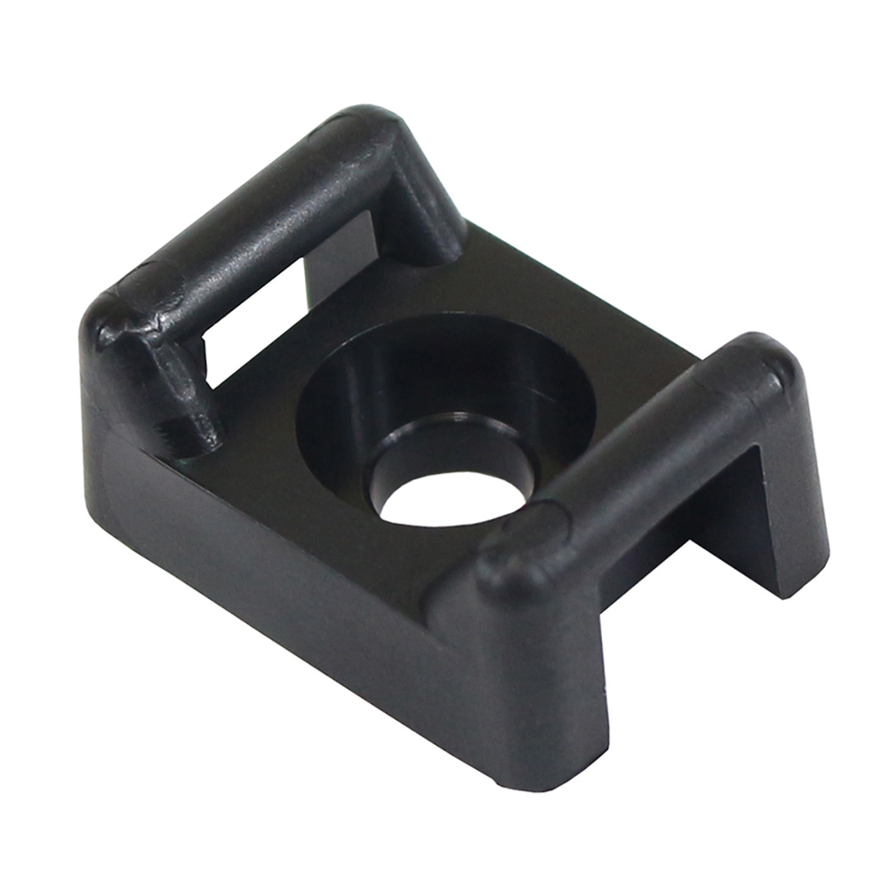 image for Pacer Screw Down Cable Tie Mount – #10 Screw Mount Method – Black – 100 Pack