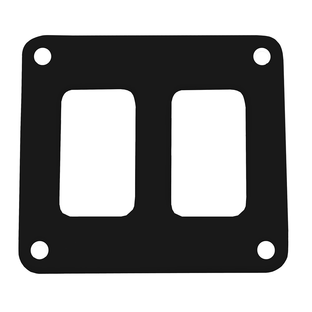 image for Pacer Switch Panel – 2 Switch & 1 Row – 3″ x 2.75″ – Black Powder Coated Aluminum