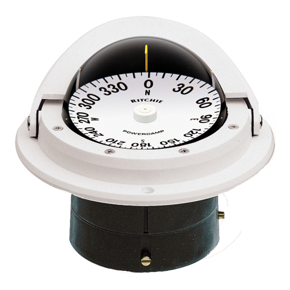RITCHIE F-82W Voyager (Flush Mount) Compass in White
