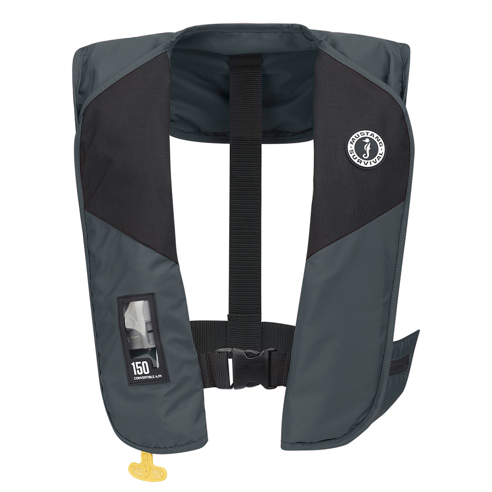 image for Mustang MIT 150 Convertible A/M Inflatable PFD – Admiral Grey