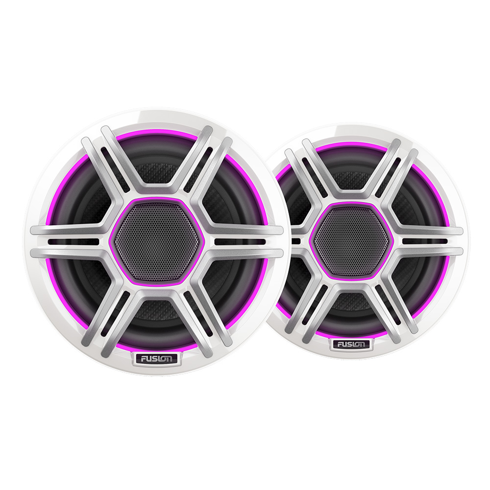 image for Fusion Apollo™ 6.5″ LED Marine Speakers w/Sports White Grille