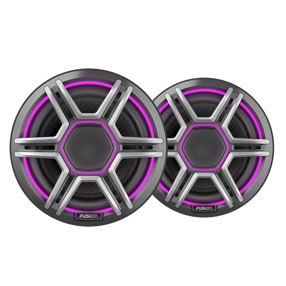 image for Fusion Apollo™ 6.5″ LED Marine Speakers w/Sports Grey Grille