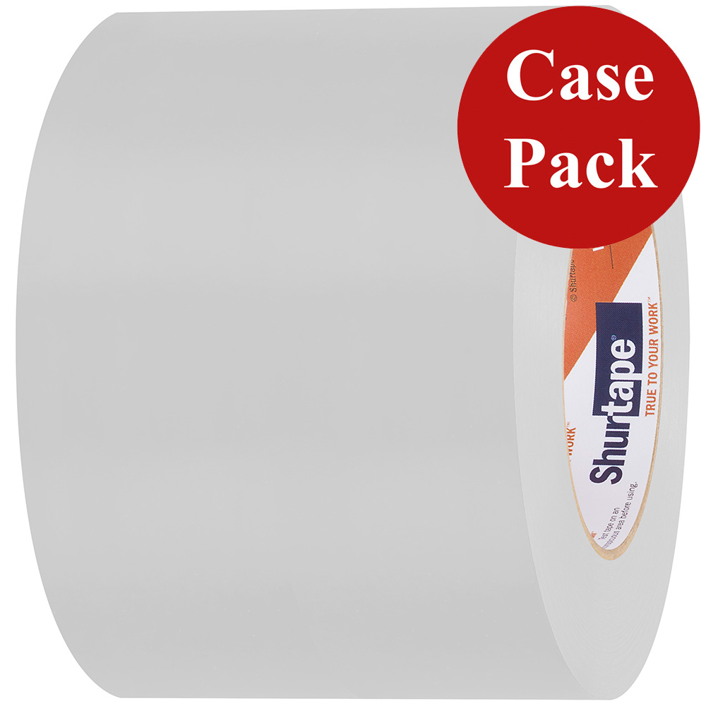 image for Shurtape UV-Resistant Marine Heat Shrink Tape – 96MM x 55M Roll – Straight Edge White *Case of 12 Rolls*