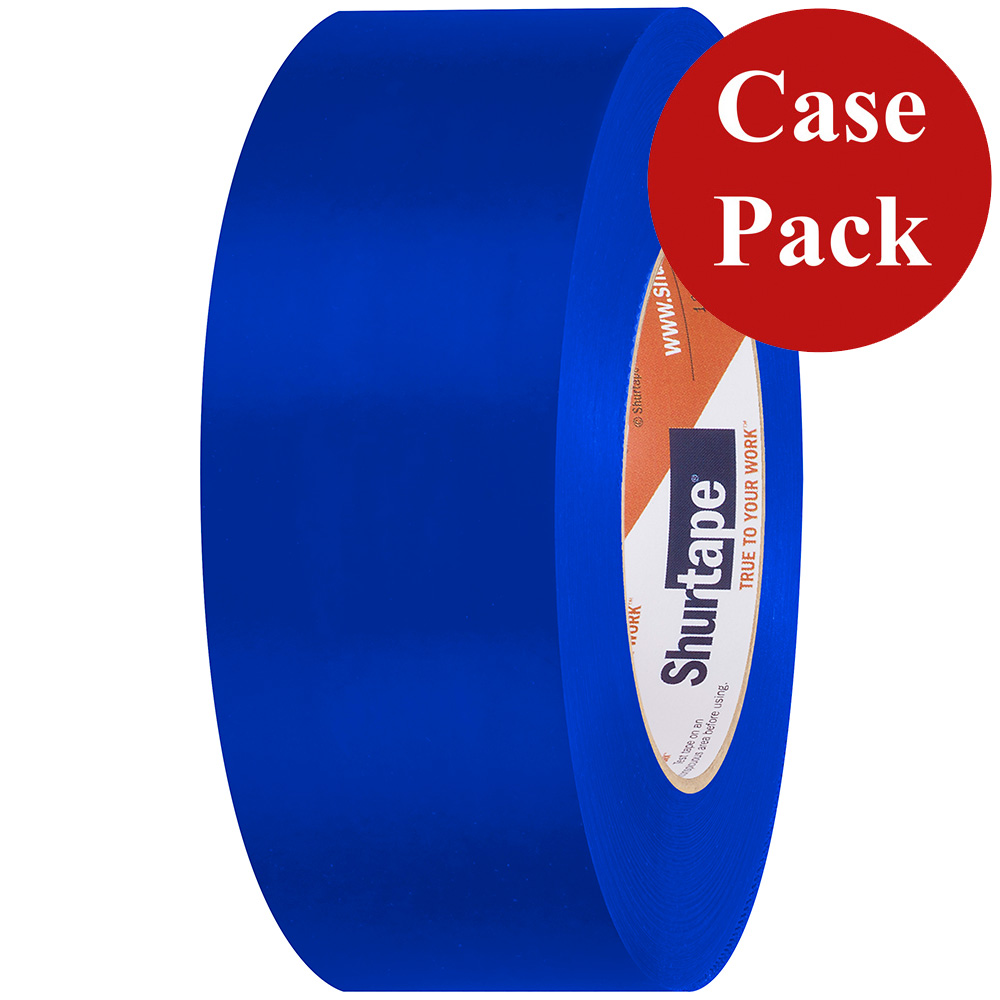 image for Shurtape UV-Resistant Marine Heat Shrink Tape – 48MM x 55M Roll – Straight Edge Blue *Case of 24 Rolls*