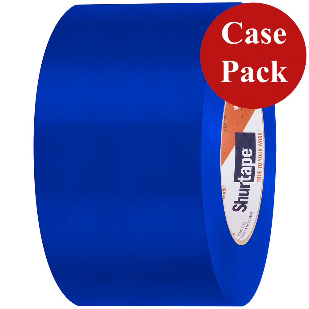 image for Shurtape UV-Resistant Marine Heat Shrink Tape – 72MM x 55M Roll – Straight Edge Blue *Case of 16 Rolls*