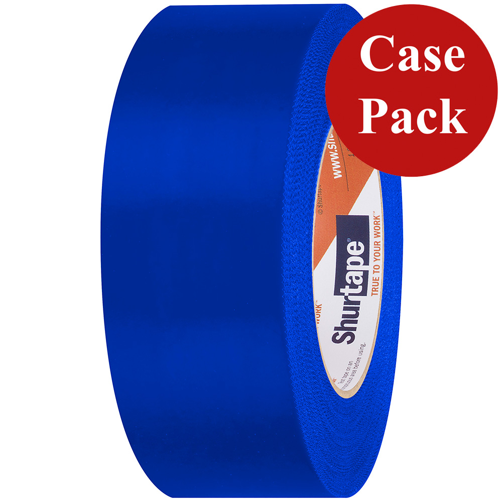 image for Shurtape UV-Resistant Marine Heat Shrink Tape – 48MM x 55M Roll – Serrated Edge Blue *Case of 24 Rolls*