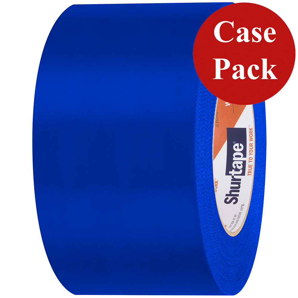 image for Shurtape UV-Resistant Marine Heat Shrink Tape – 72MM x 55M Roll – Serrated Edge Blue *Case of 16 Rolls*