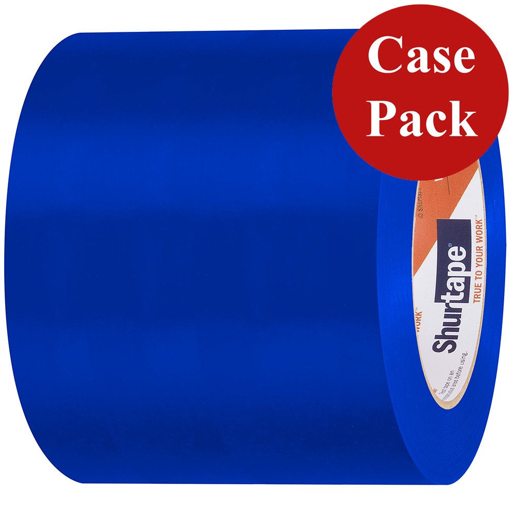 image for Shurtape UV-Resistant Marine Hull Preservation Tape – 96MM – 33M Roll – Straight Edge Blue *Case of 12 Rolls*