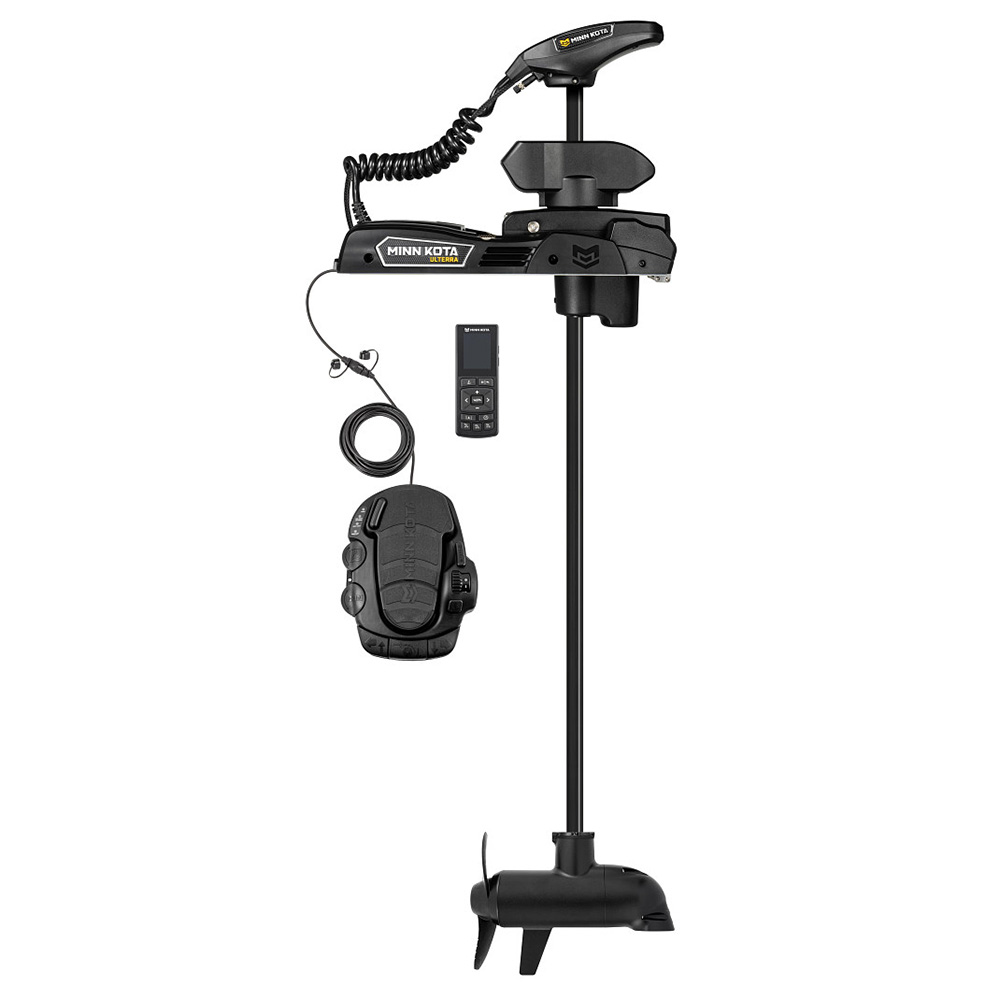 image for Minn Kota Ulterra QUEST™ 90/115 Trolling Motor w/Wireless Remote – Dual Spectrum CHIRP – 24/36V – 90/115LBS – 60″ *Remanufactured