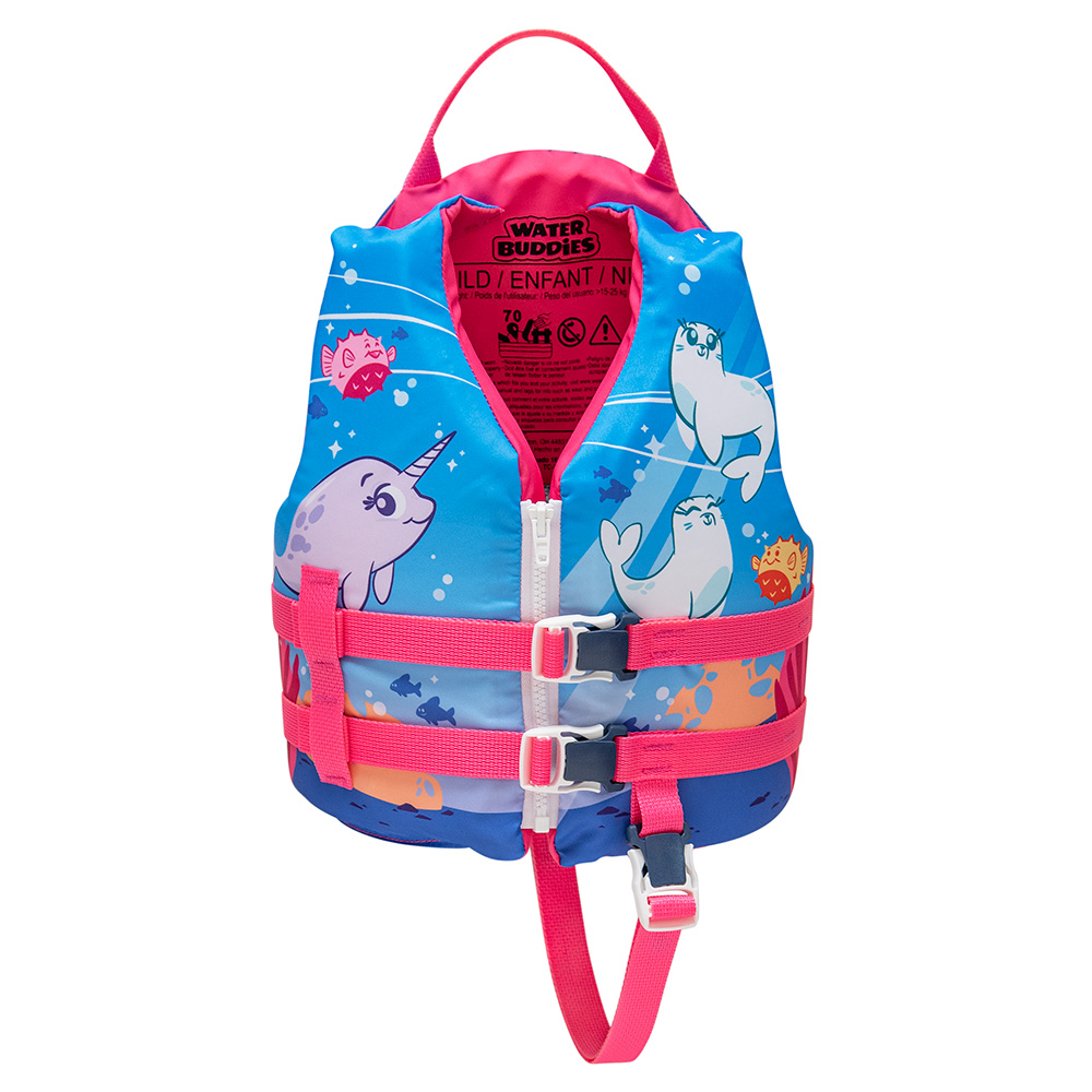 image for Full Throttle Child Water Buddies Life Vest – Octopus – 30-50lbs Type III