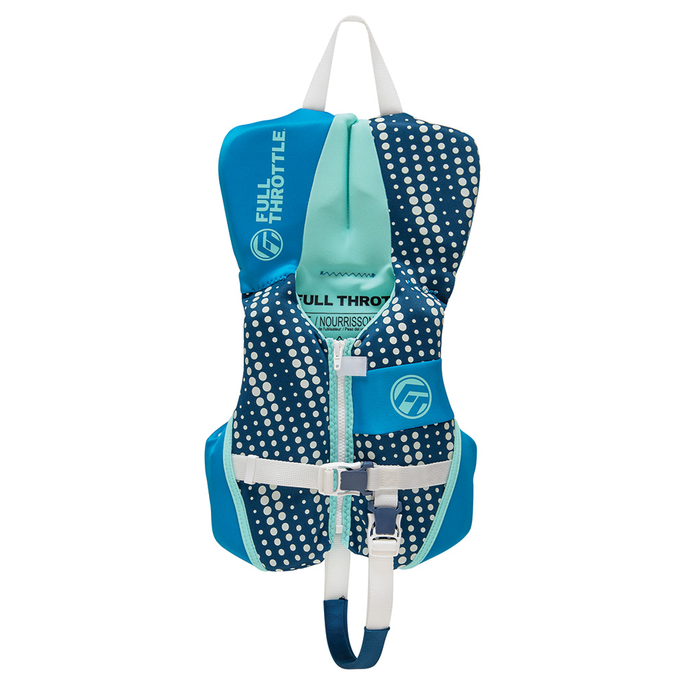 image for Full Throttle Infant Rapid-Dry Flex-Back Life Jacket – Aqua