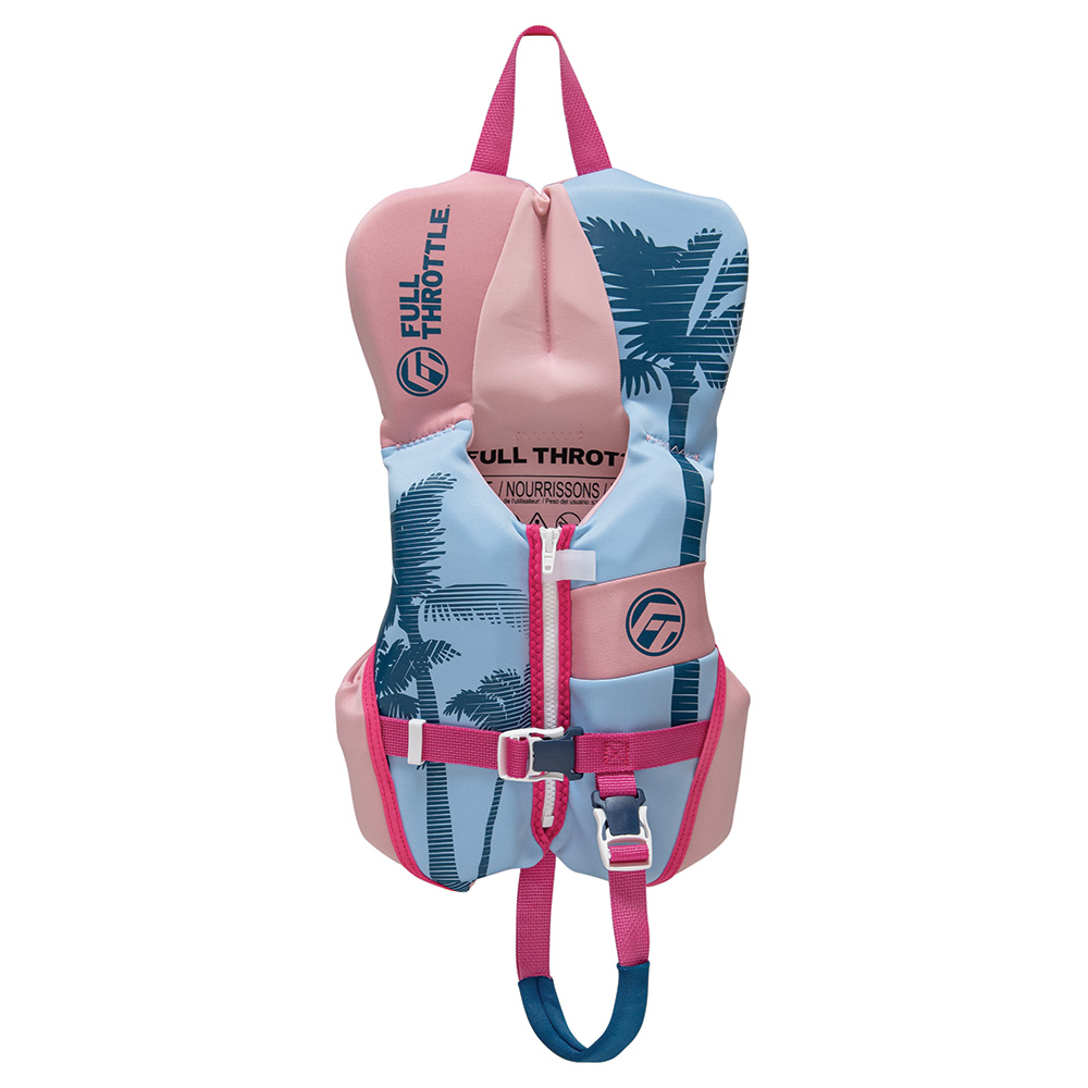 image for Full Throttle Infant Rapid-Dry Flex-Back Life Jacket – Pink