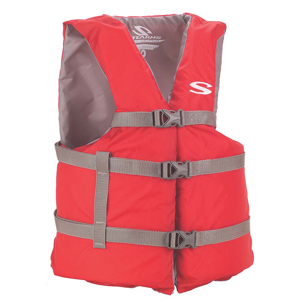 image for Stearns PFD 2001 Adult Boat Universal Red Display f/Adults Over 90lbs – Chest Size Of 50″