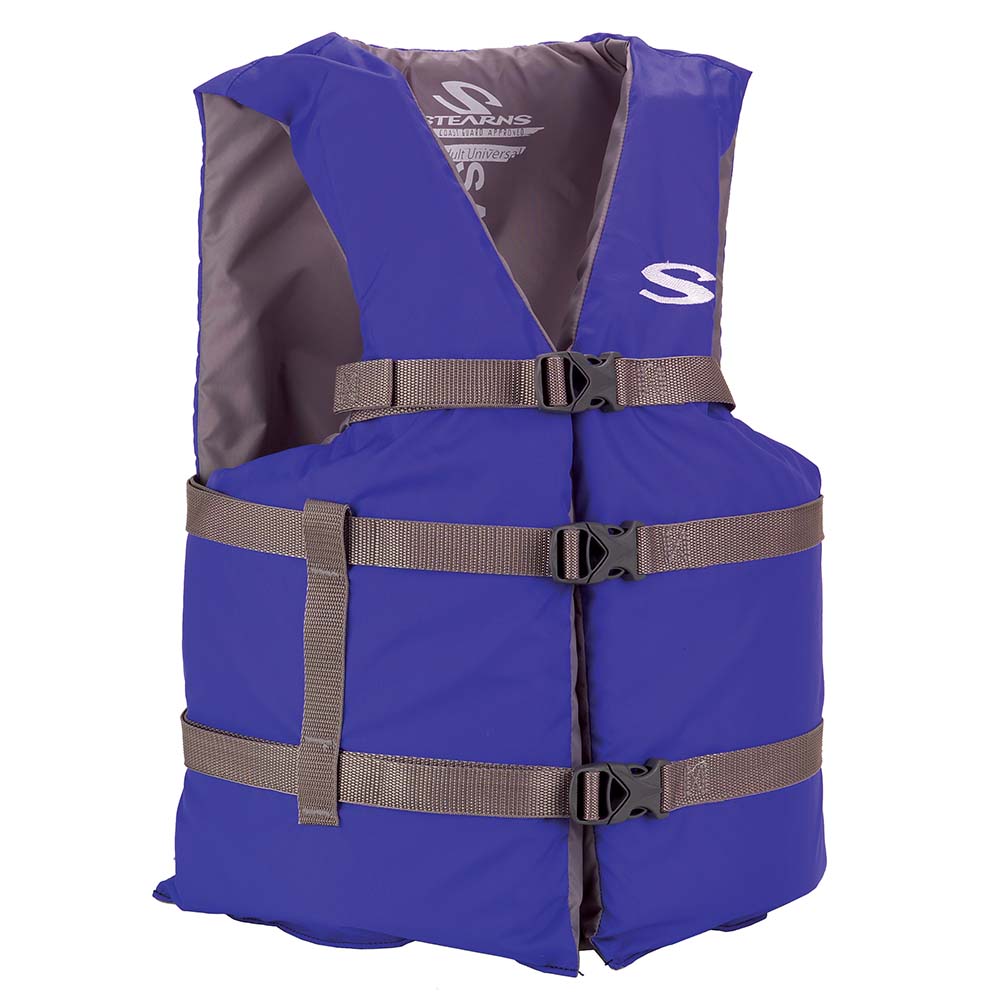 image for Stearns PFD 2001 Adult Boat Universal Blue Display for Adults Over 90lbs – Chest Size Of 50″