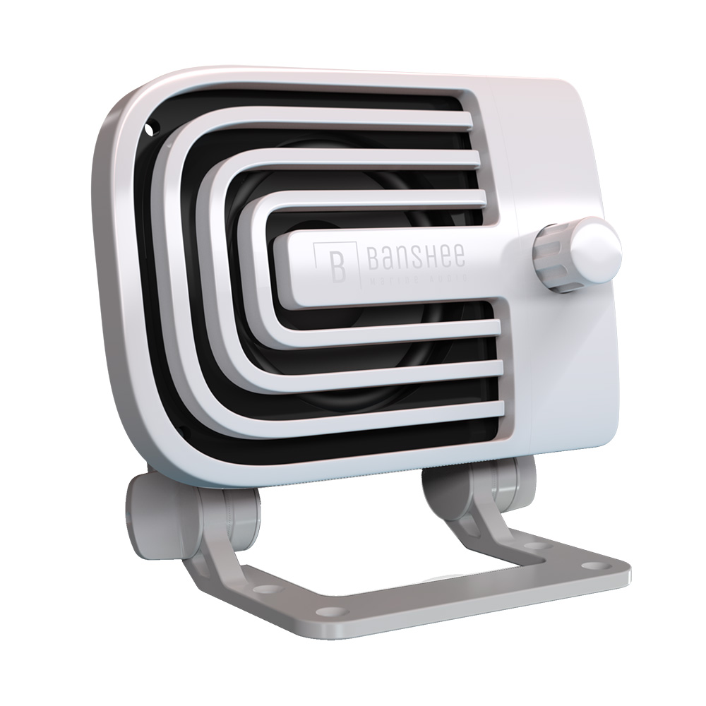 image for Banshee Marine Active External VHF Speaker – White