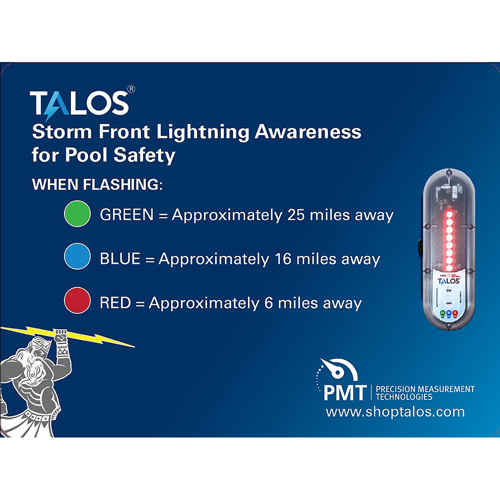 image for TALOS Wall Powered Standard Lightning Detector w/18″x24″ Safety Information Sign