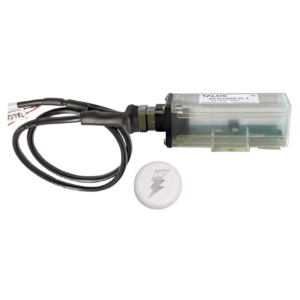 image for TALOS Remote Housing Lightning Detection System w/3′ Cable – White Round Indicator w/Translucent Housing