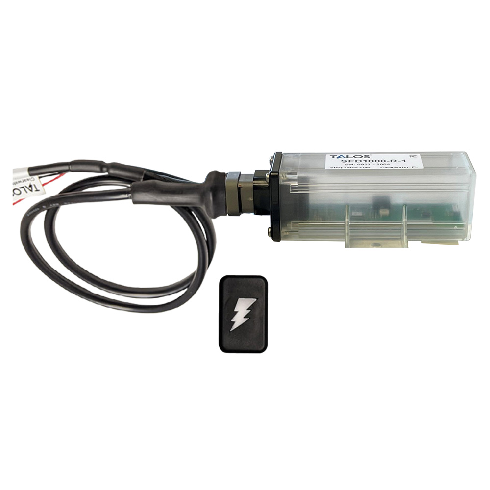 image for TALOS Remote Housing Lightning Detection System w/3′ Cable – Black Rectangular Indicator w/Translucent Housing