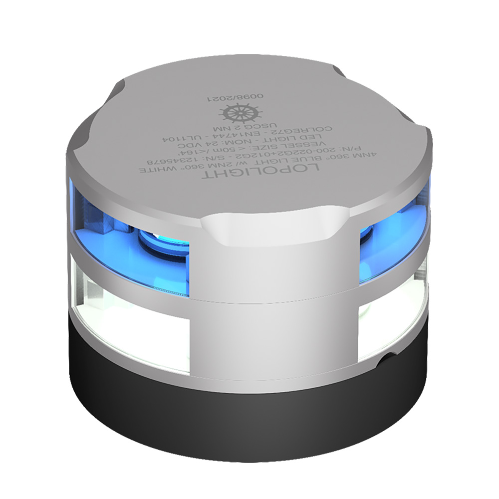 image for Lopolight 2nm 360 Degree Blue Dinner Light + 2nm 360 Degree White Light