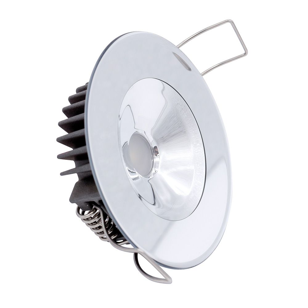 image for Lumitec Illusion Flush Mount LED Down Light – Spectrum RGBW – Cool White – Mirrored Housing