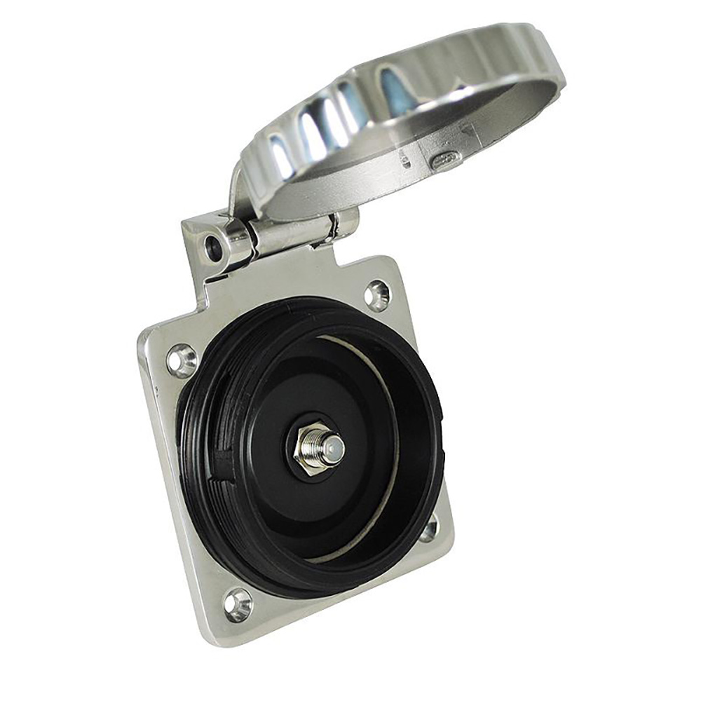 Marinco Stainless Steel Cable TV &amp; Internet Easy Lock Inlet
