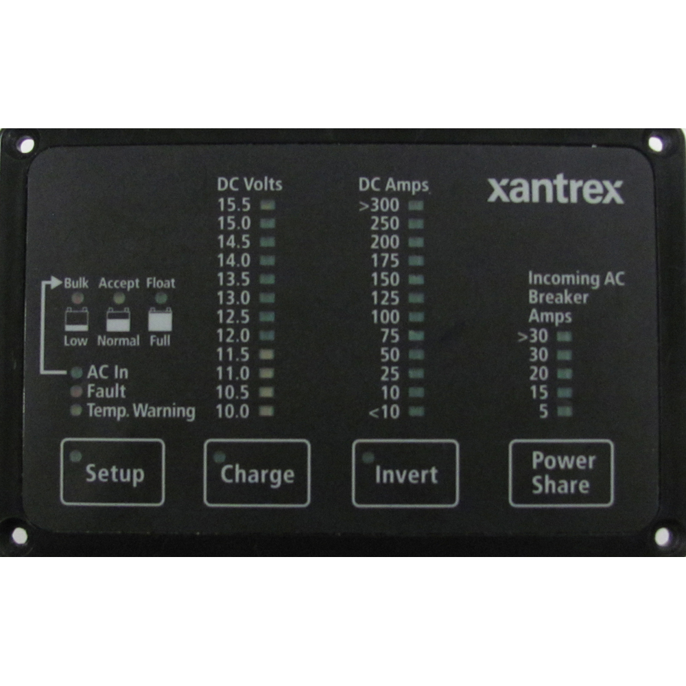 Xantrex Heart FDM-12-25 Remote Panel, Battery Status and Freedom Inverter / Charger Remote Control - 84-2056-01