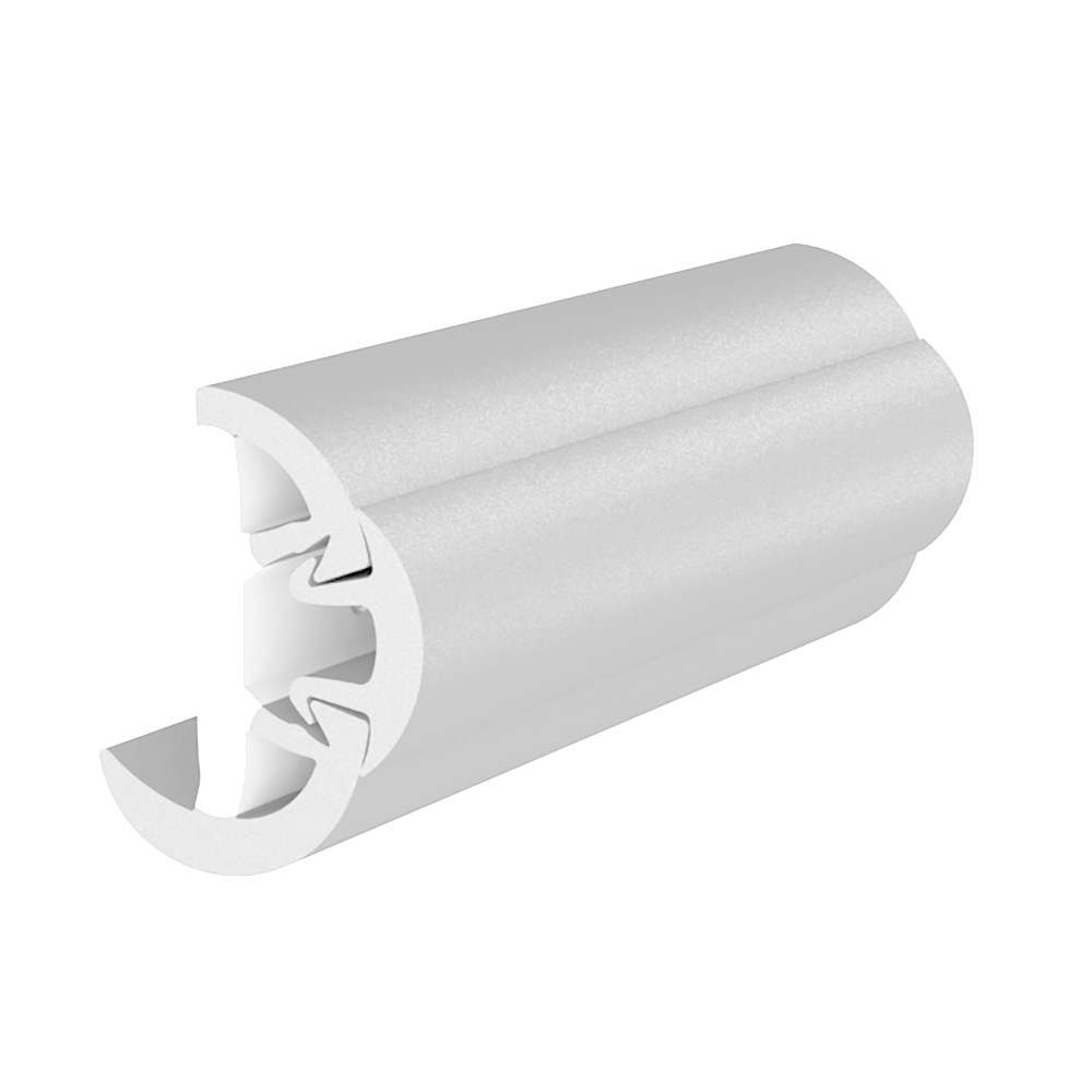 Taco Marine SuproFlex Rub Rail Kit with Flex Vinyl Overlay Insert - 1-5/8"H X 7/8"W X 60'L - White with White Insert