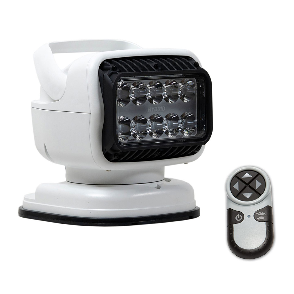 Golight GT Series LED Hybrid Portable Light w/Permanent Shoe Mount Handheld Wireless Remote - 12V - White
