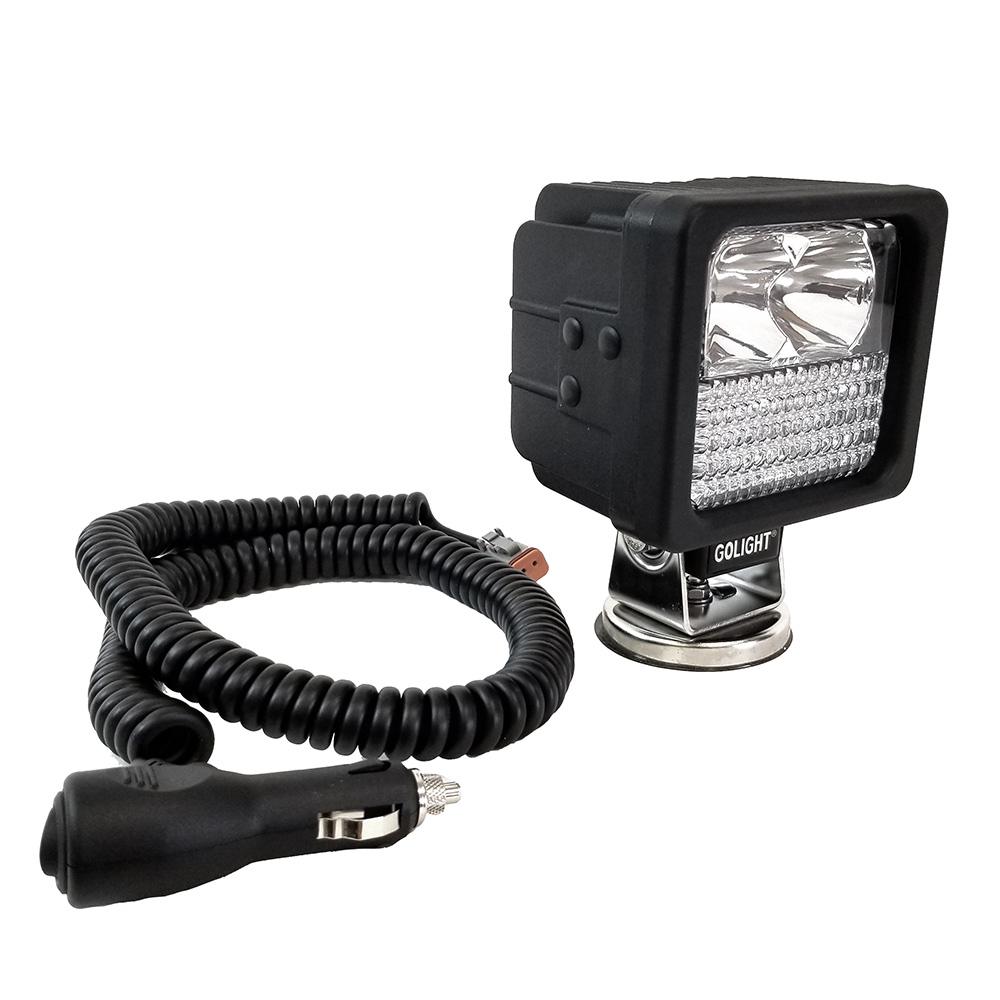 Golight GXL LED Hybrid Portable Work Light Series Magnetic Mount w/No Remote - 12V - Black
