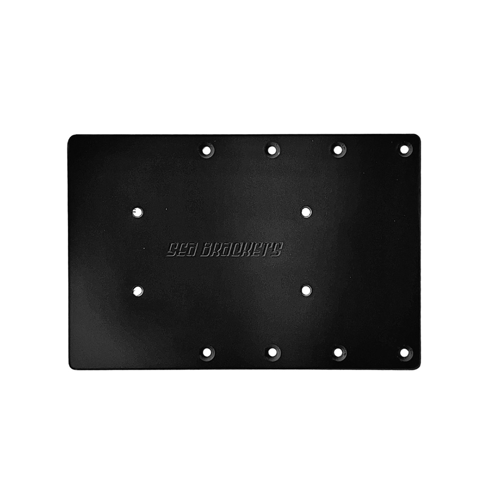 Sea Brackets 12" Straight Trolling Motor Plate f/Garmin Force&reg; Kraken - Black
