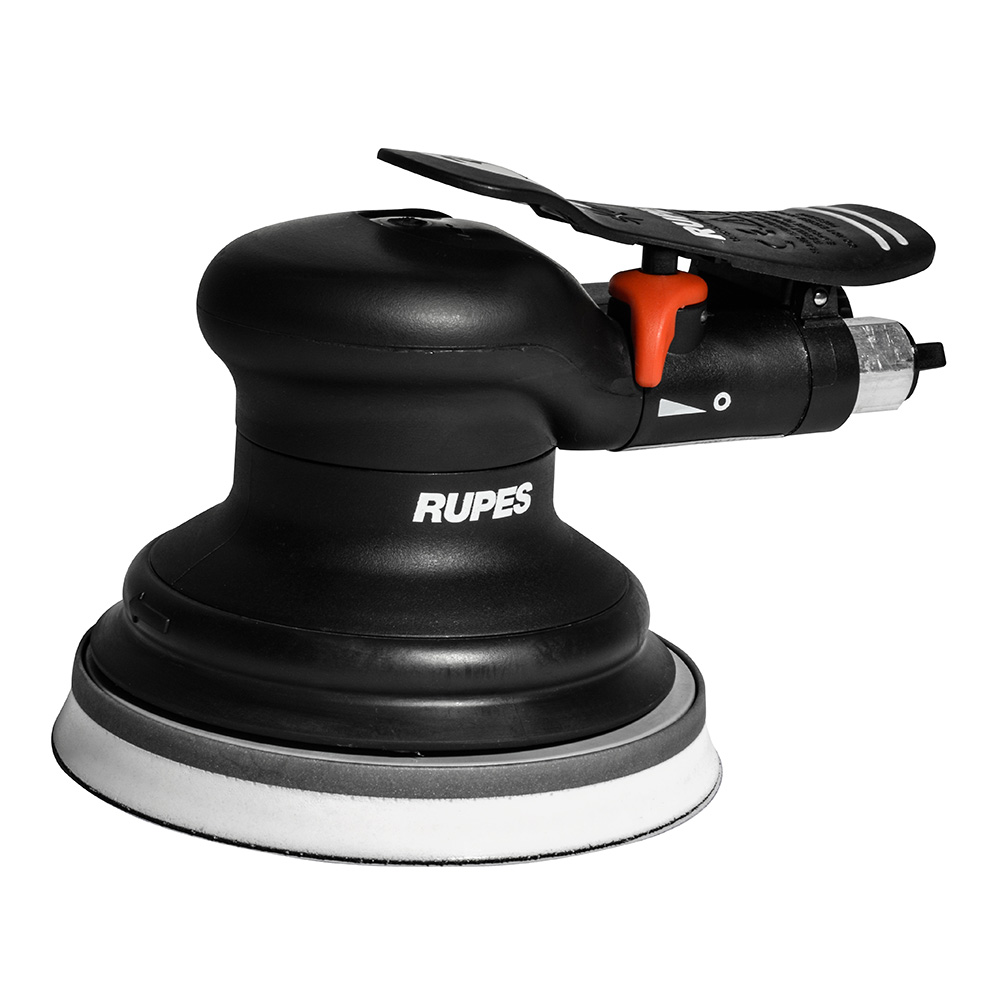 RUPES Random Orbital Palm Pneumatic Sander w/125mm Pad &amp; 6mm Orbit-Skorpio III (Non-Vac)