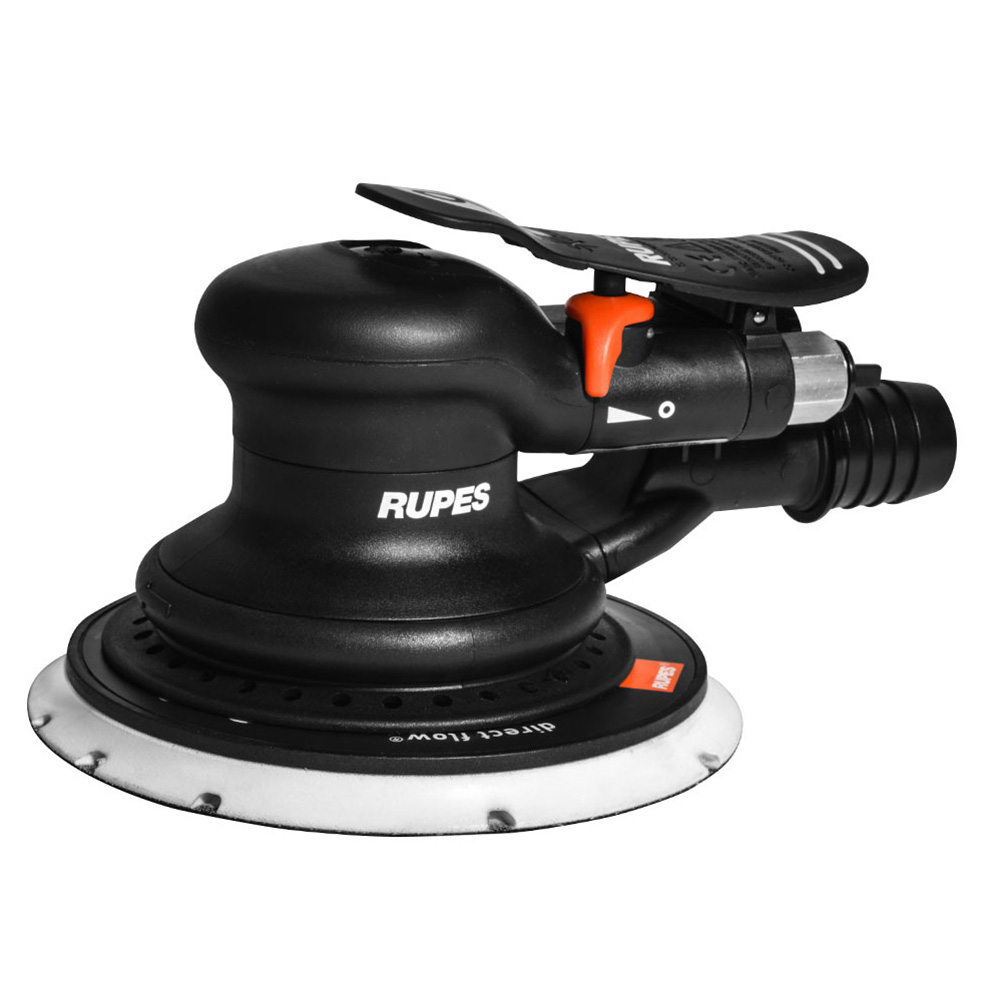 RUPES Random Orbital Palm Pneumatic Sander w/150mm Pad &amp; 3mm Orbit-Skorpio III (Central Vac)