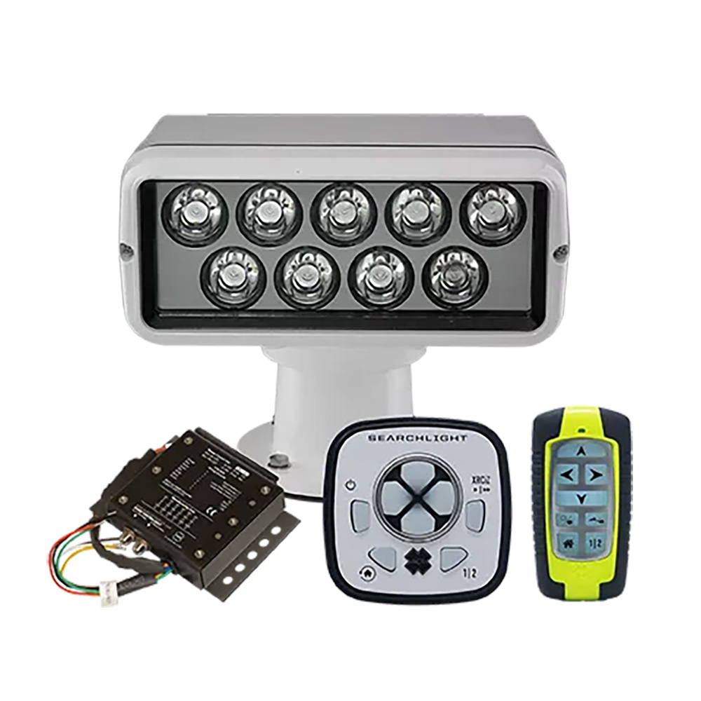 ACR RCL-100 LED White Searchlight w/URP-103 Wired Point Pad, URC-104 Master Controller &amp; URH-103 Wireless Handheld Remote