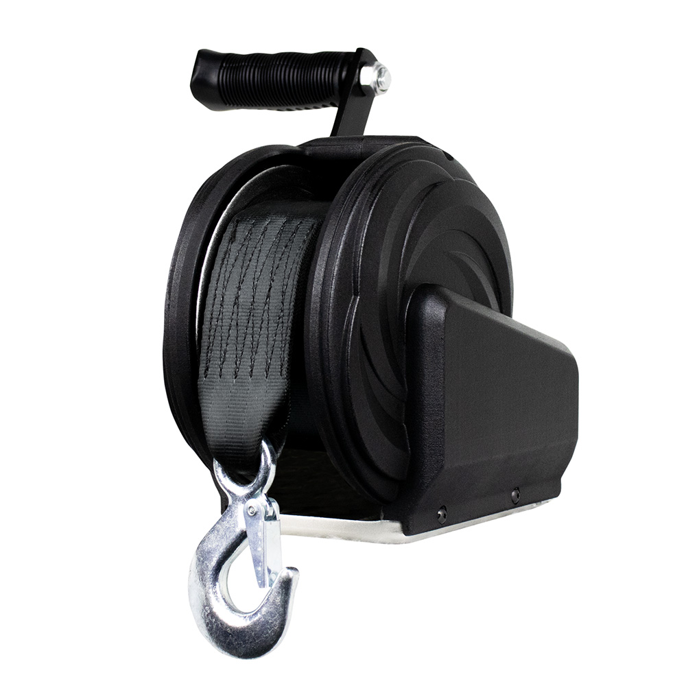 Powerwinch Select Series Winch 1,000LB, 8" Crank Arm - Carbon Black