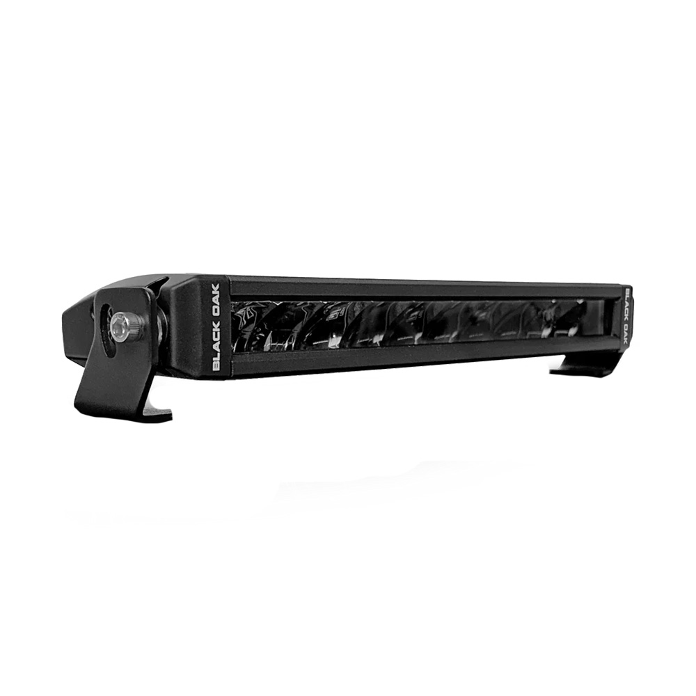 Black Oak Single Row Slim 10" 150W Dual Color LED Light Bar - White &amp; Yellow - Combo Beam