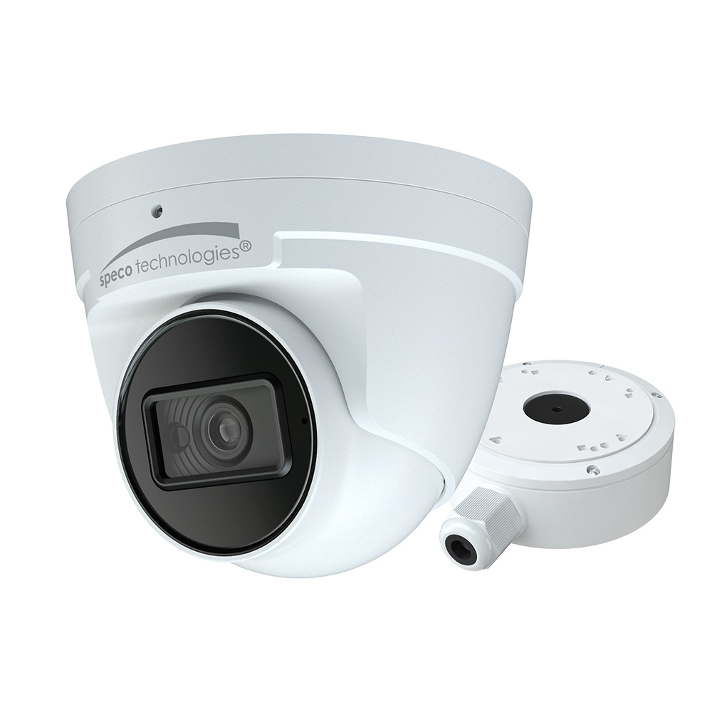 Speco 4MP H.265 IP Turret Camera w/IR &amp; WDR - 2.8mm Lens - White
