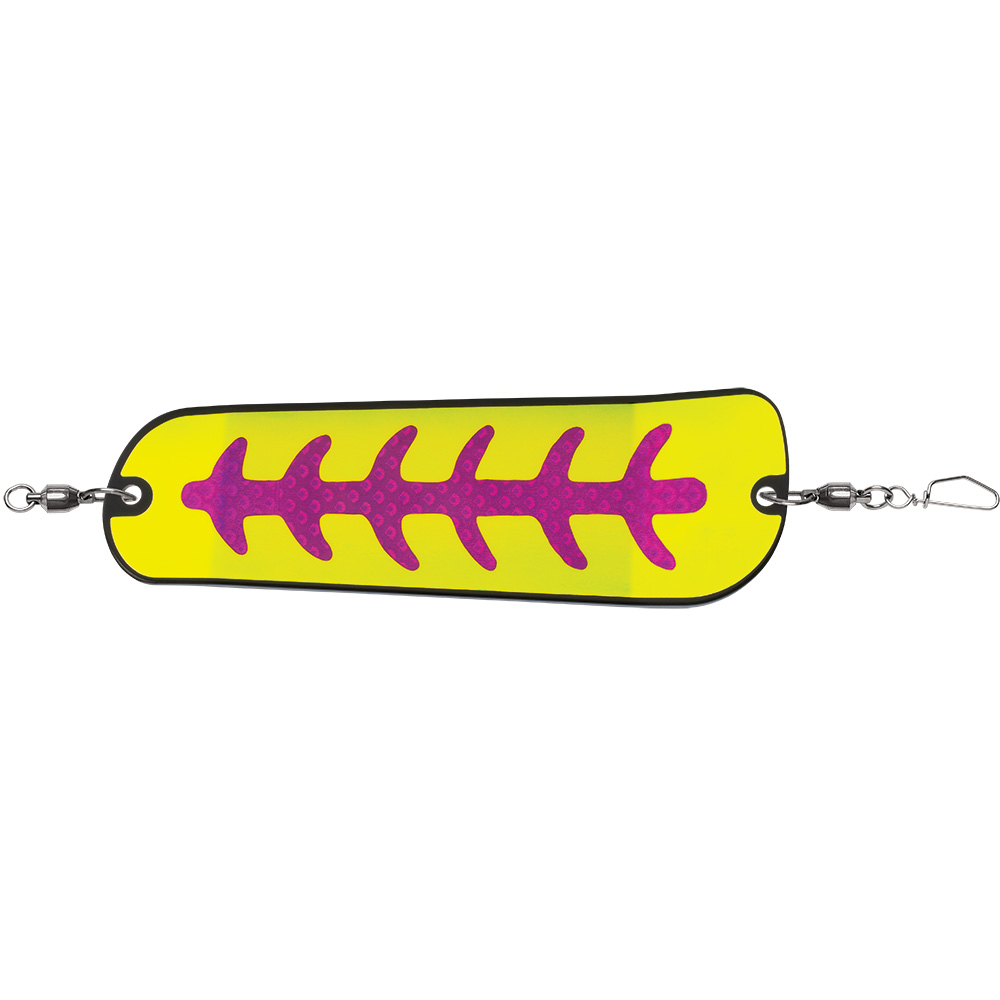 Luhr-Jensen Money Roll Flasher - 8-1/4" - Nuclear Carbon Glow