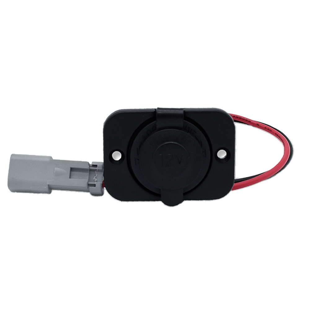 Bluewater 12V w/Single Sealed Socket w/Deutsch Connector &amp; Plate