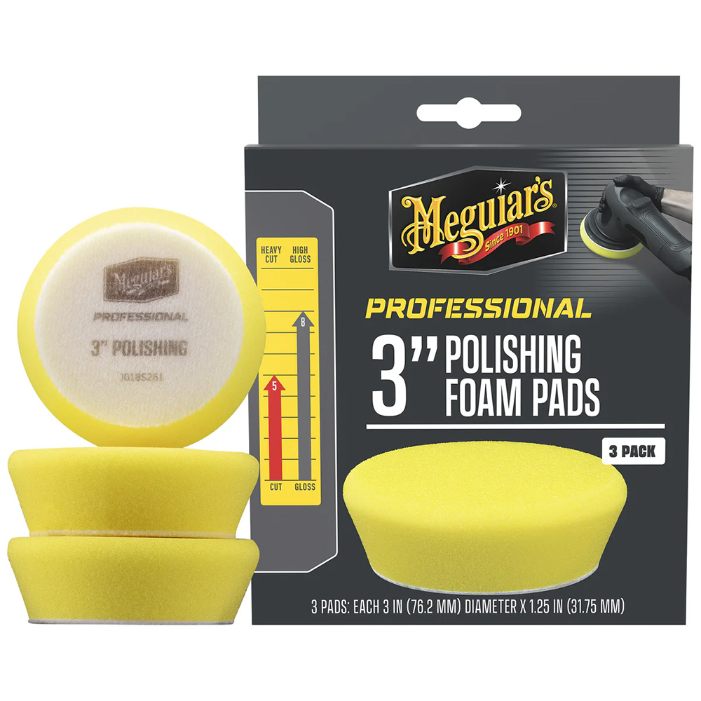 Meguiar's Professional 3" Polishing Foam Pads 3-PACK
