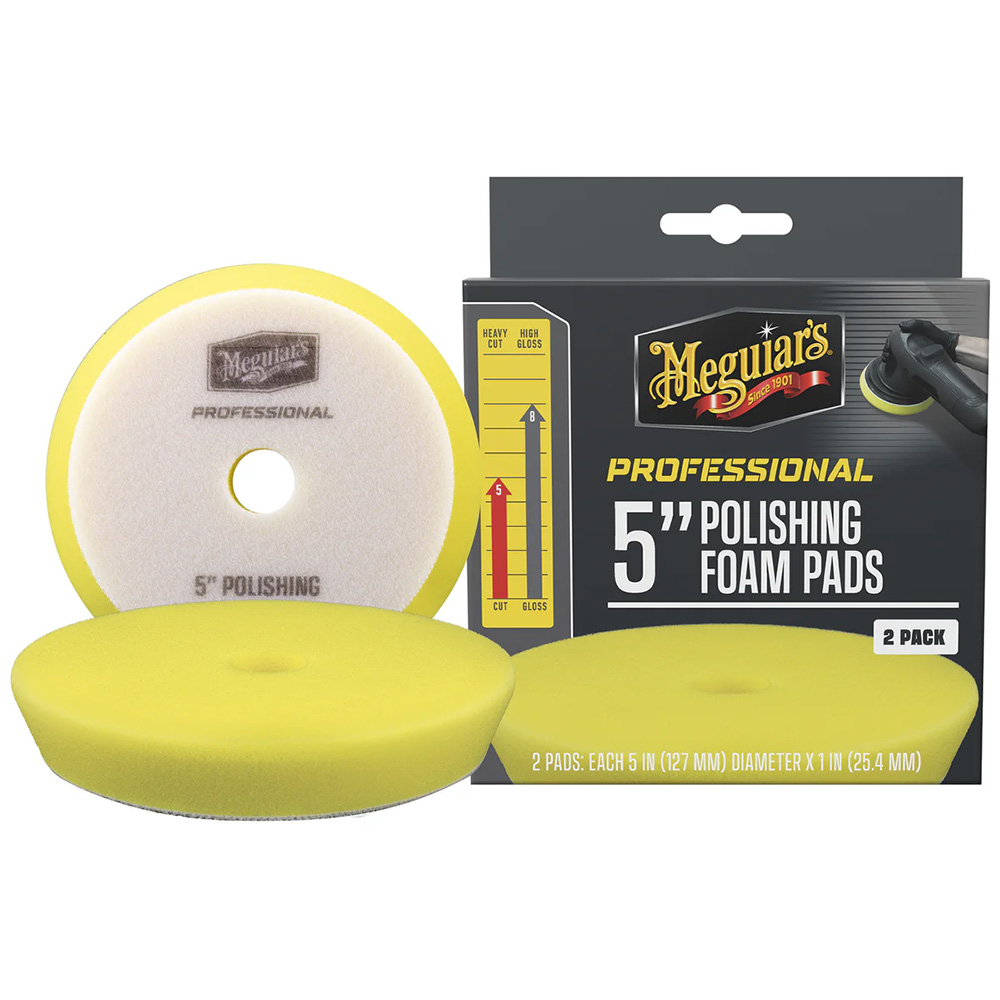 Meguiar's Professional 5" Polishing Foam Pads 2-PACK