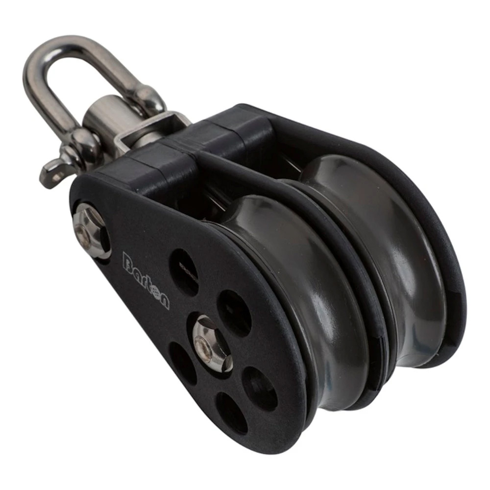Barton Marine Size 5 54 mm Plain Bearing Pulley Block Double Block & Swivel
